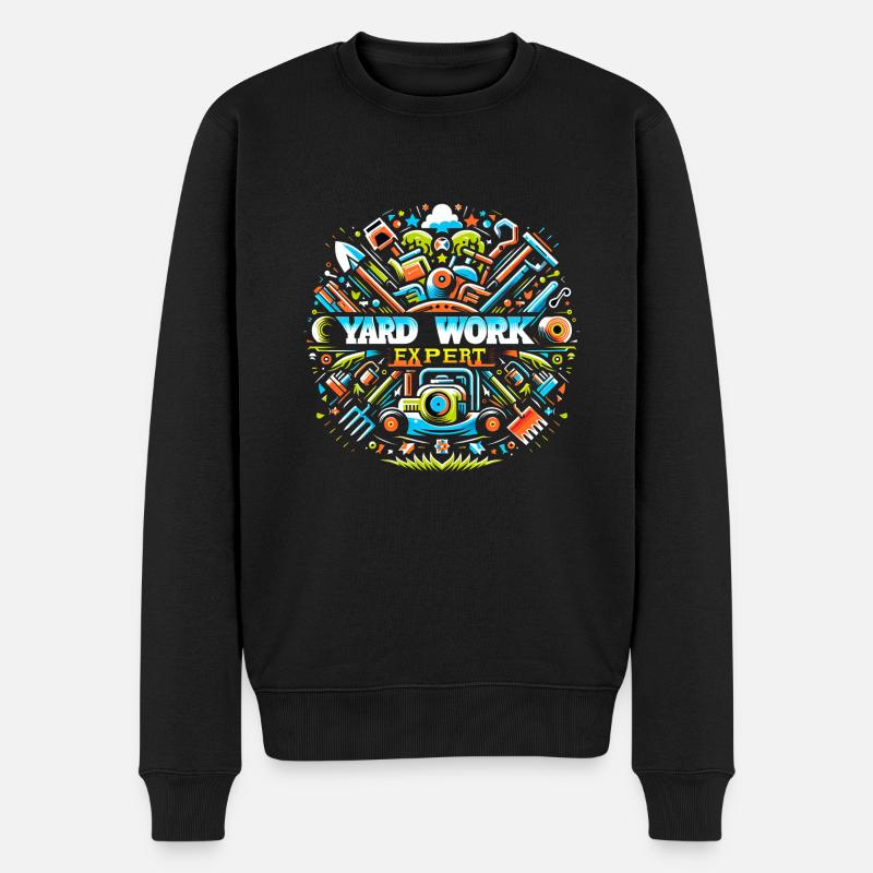 Yard Work Expert 18 - Männer Premium Bio Pullover - Schwarz