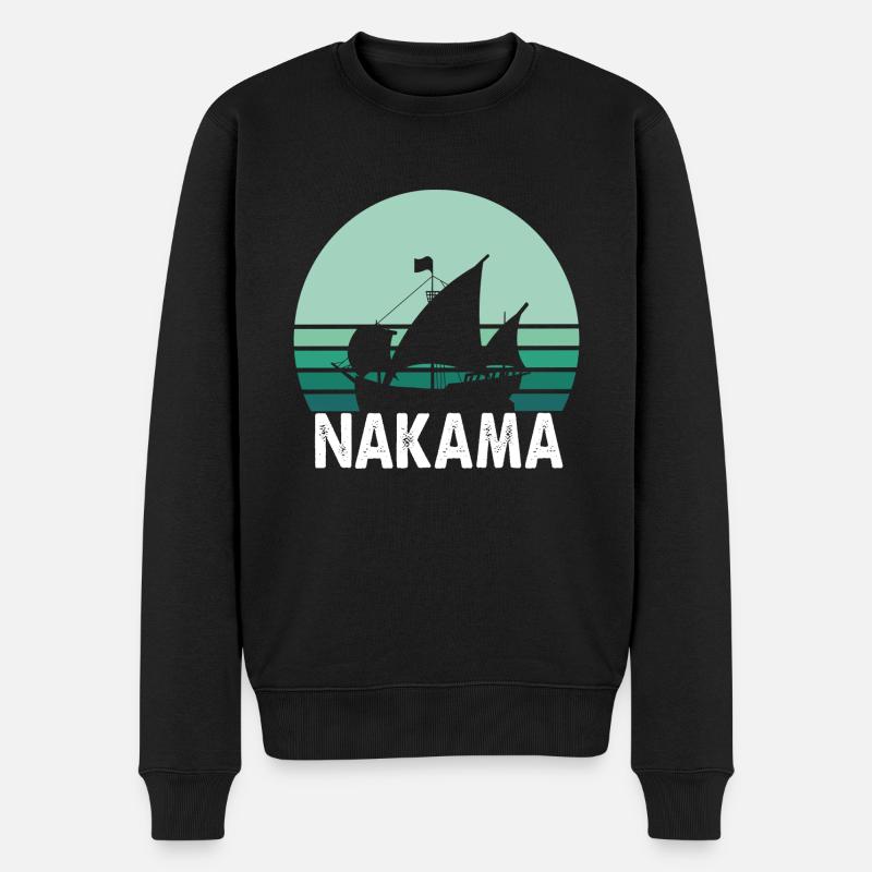 Nakama Pirate bateau anime - Pull Premium bio Homme - noir