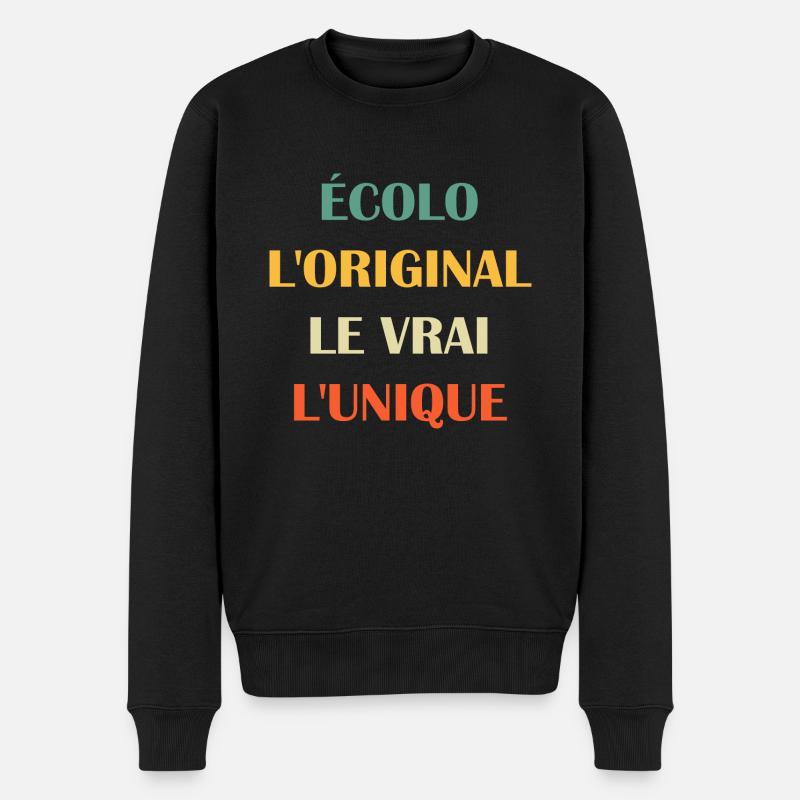 écologiste - Pull Premium bio Homme - noir