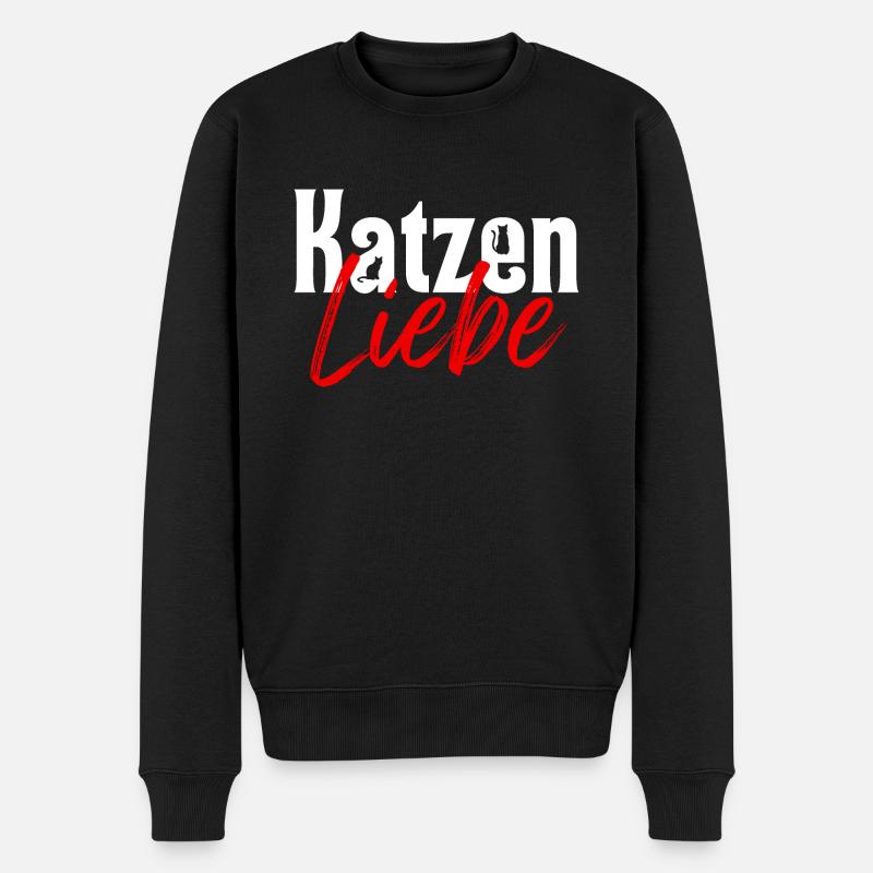 L’amour des chats - Pull Premium bio Homme - noir