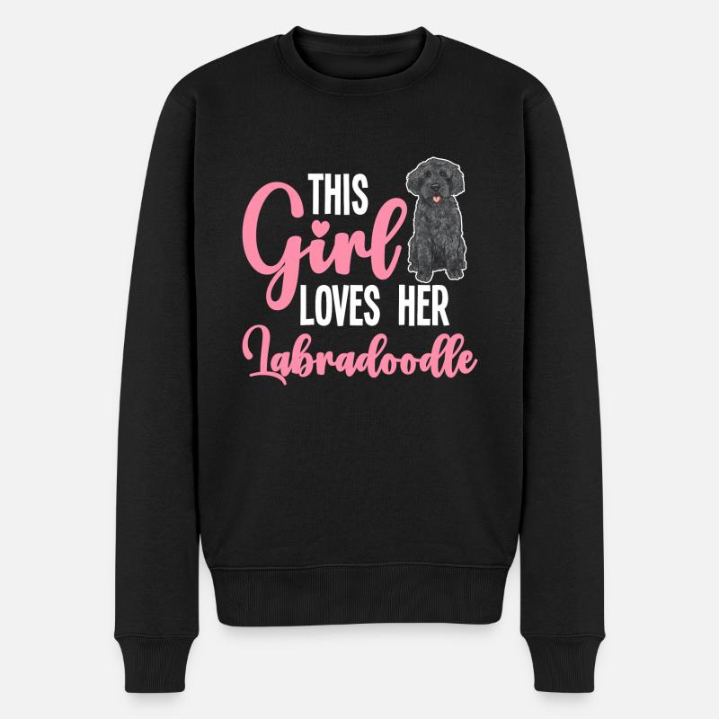 Labradoodle Hund - Männer Premium Bio Pullover - Schwarz