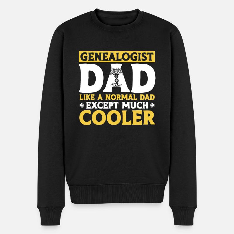 Généalogie Généalogie Généalogiste - Pull Premium bio Homme - noir