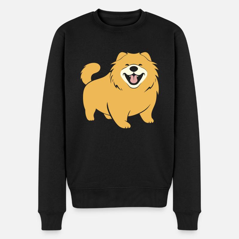 Chow Chow Hund - Männer Premium Bio Pullover - Schwarz
