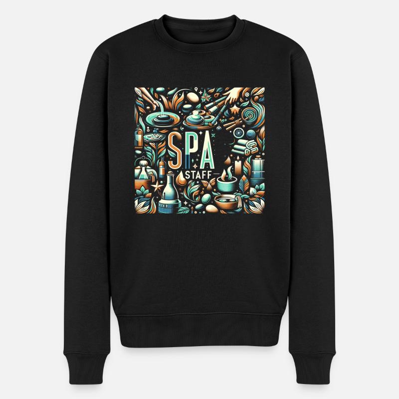 Personnel du spa 7 - Pull Premium bio Homme - noir