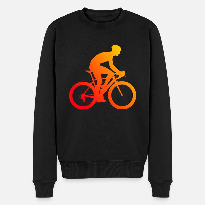 Damen Rennrad Rennradfahrer Rennradfahren - Männer Premium Bio Pullover - Schwarz