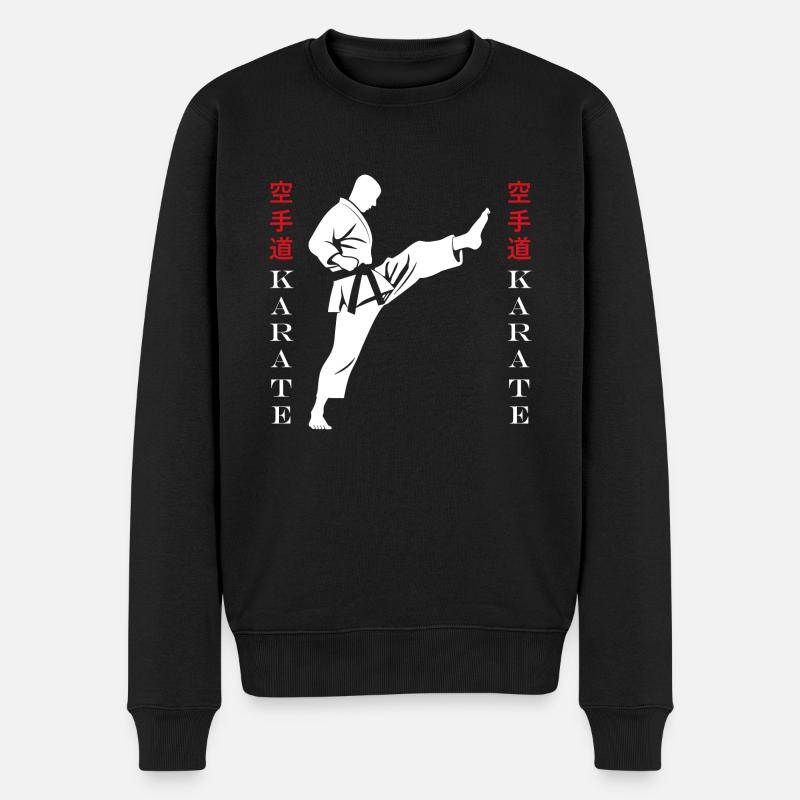 karate - Pull Premium bio Homme - noir