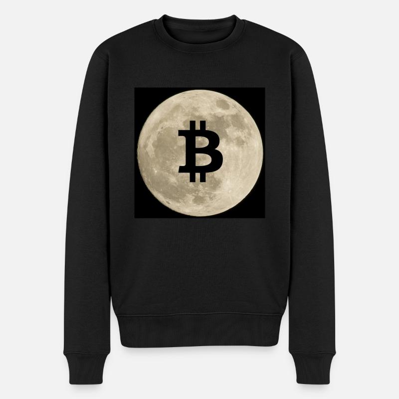 Bitcoin à la Lune - Pull Premium bio Homme - noir