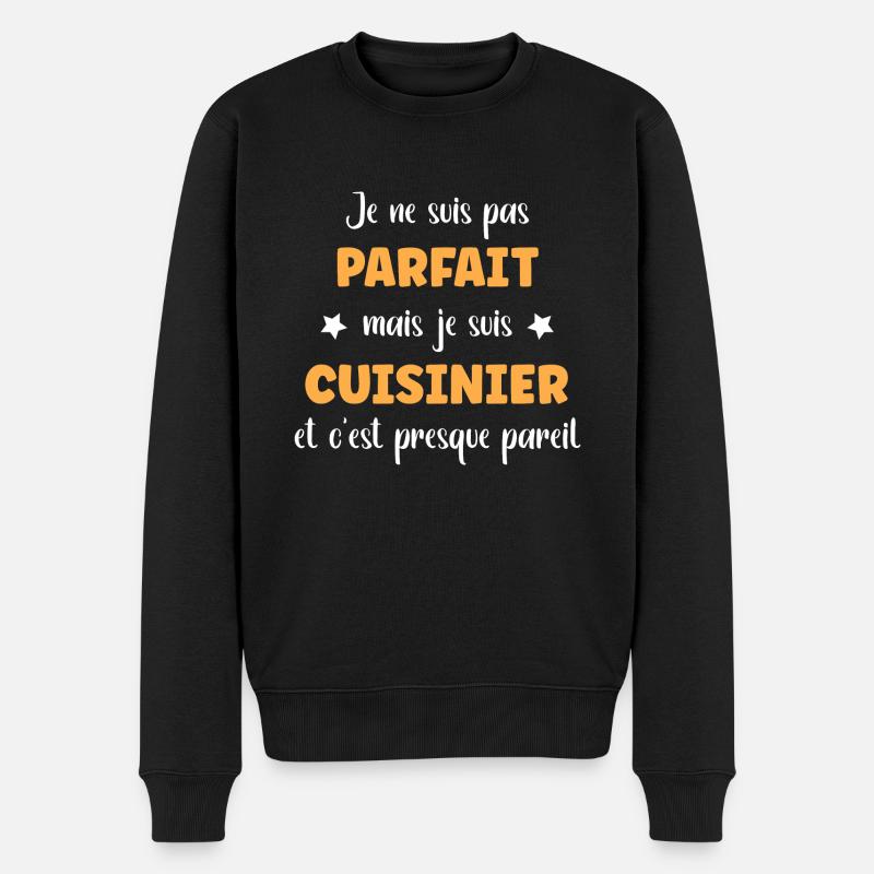 cuisinier - Pull Premium bio Homme - noir