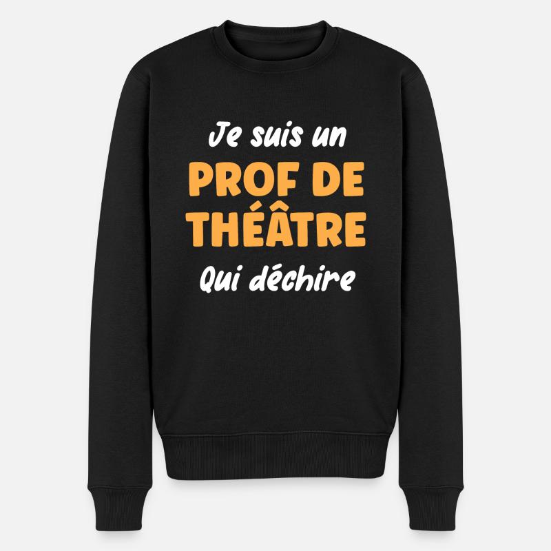 Prof de théâtre - Pull Premium bio Homme - noir