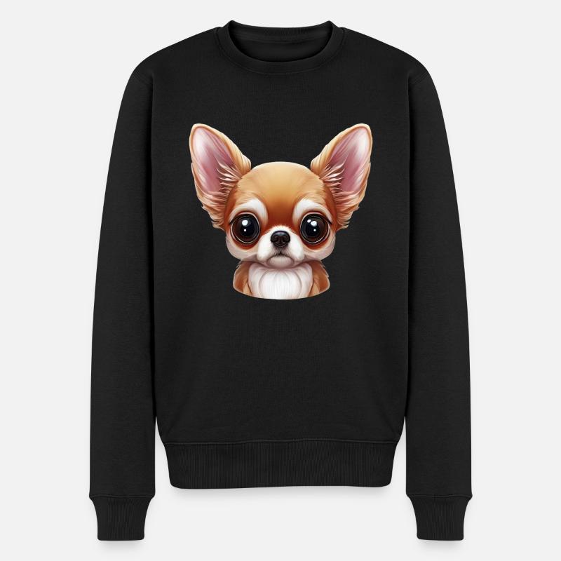 Chihuahua Élégance - Pull Premium bio Homme - noir