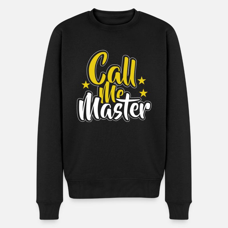 Diplôme de Master Diplôme Université - Pull Premium bio Homme - noir