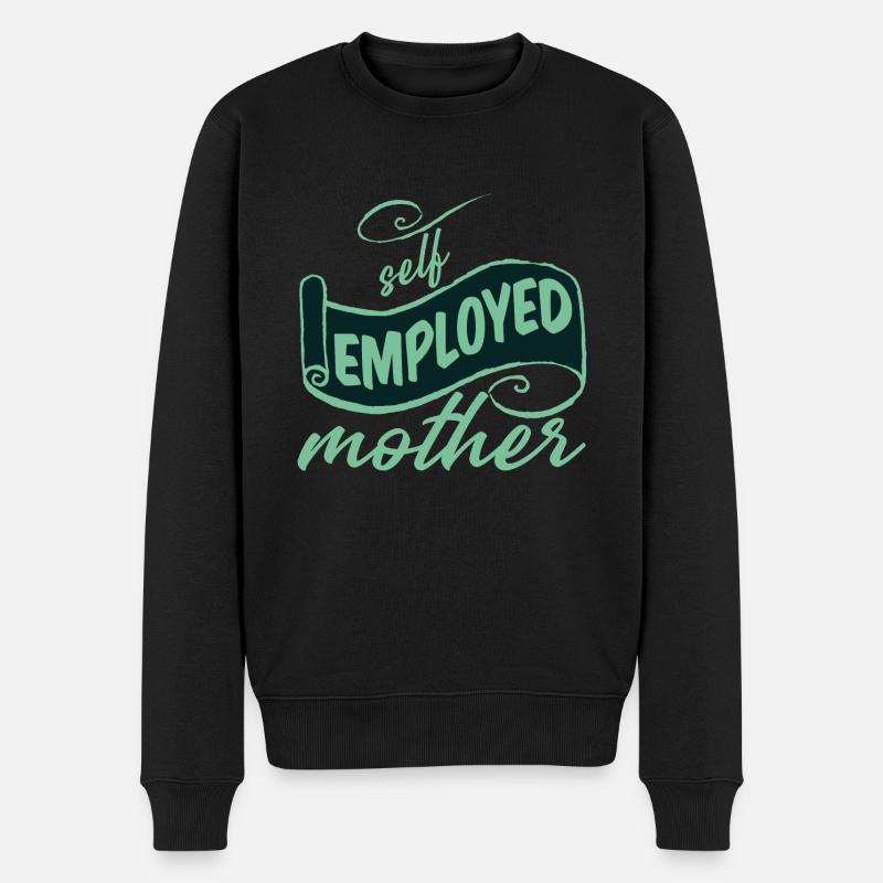 Self Employed Mother 2 - Männer Premium Bio Pullover - Schwarz