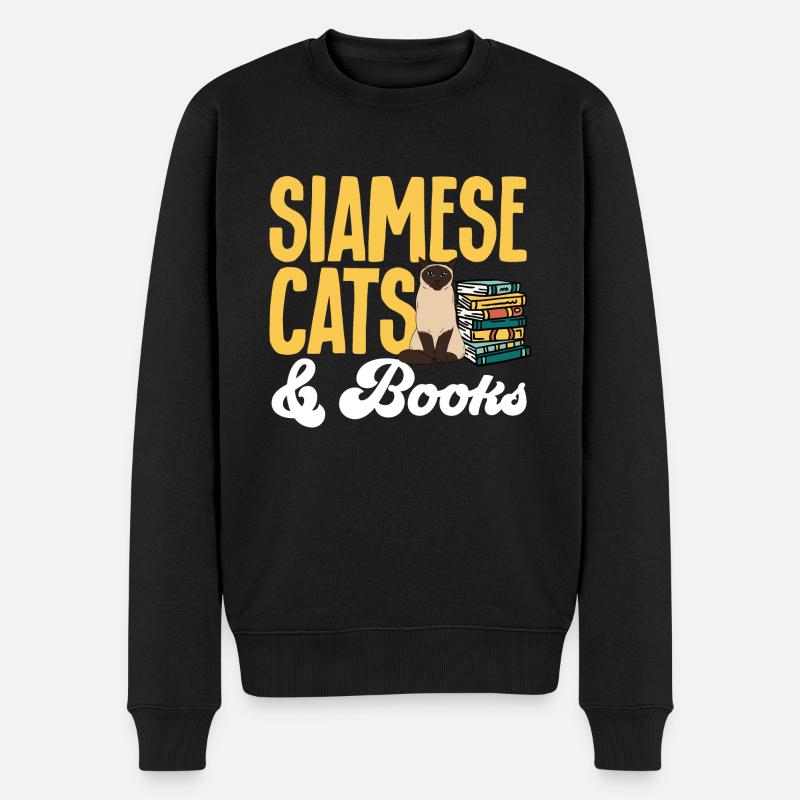 Chat siamois - Pull Premium bio Homme - noir
