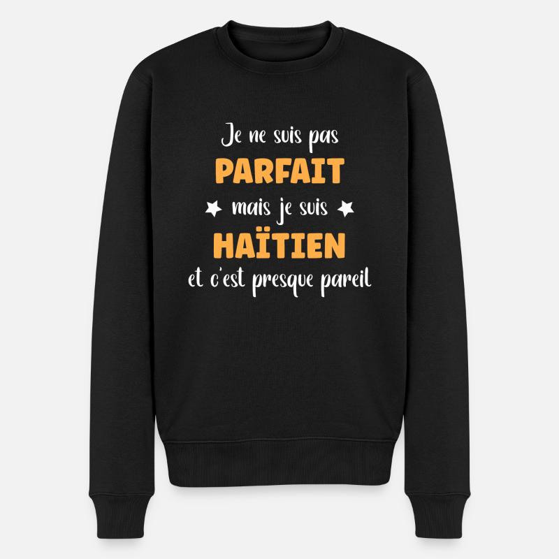 Haïtien - Pull Premium bio Homme - noir