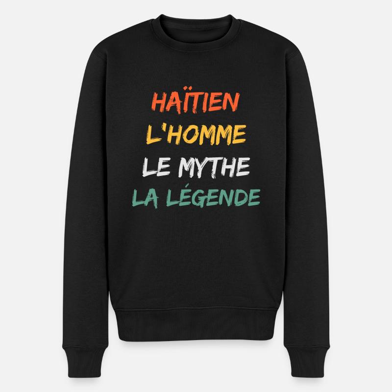Haïtien - Pull Premium bio Homme - noir