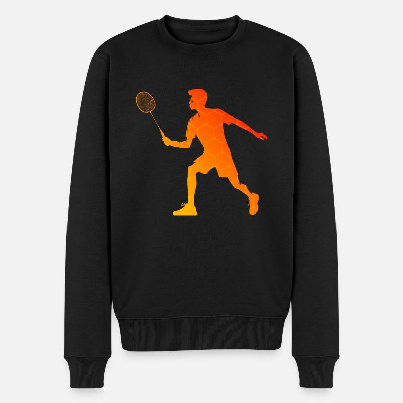 Joueurs de badminton hommes badminton badminton - Pull Premium bio Homme - noir