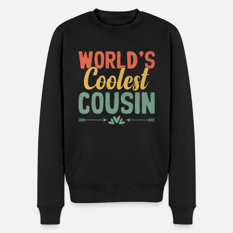 Die coolsten Cousins der Welt Cousins und Cousinen - Männer Premium Bio Pullover - Schwarz