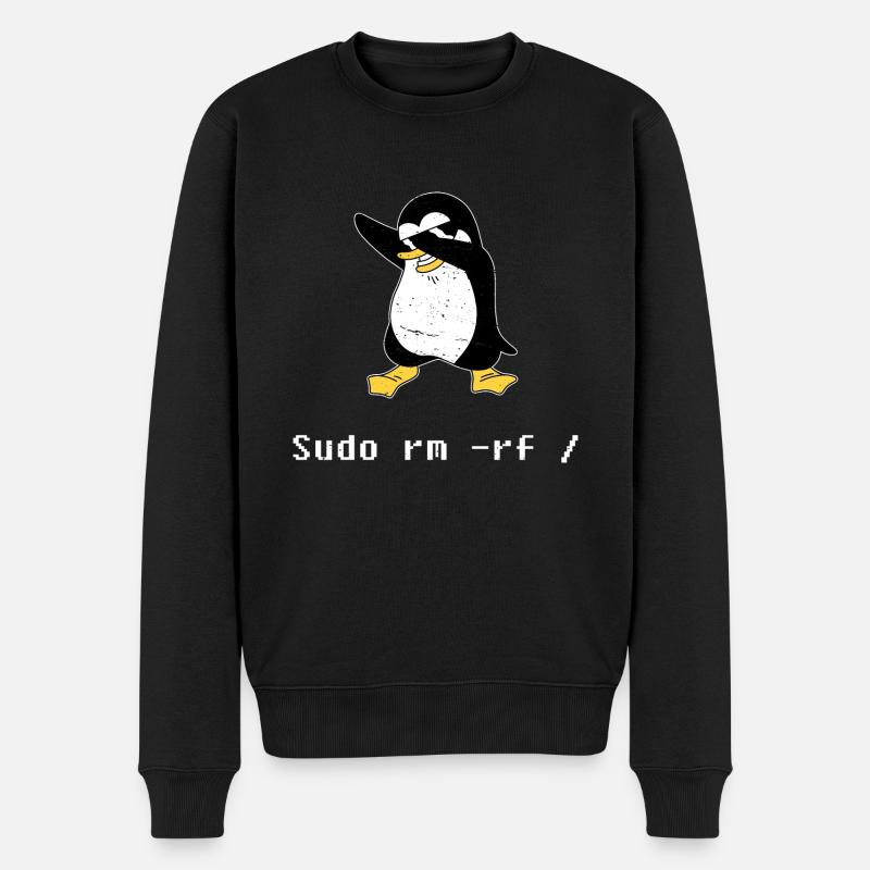 Sudo rm RF Admin Sysadmin Cadeau Java Linux - Pull Premium bio Homme - noir