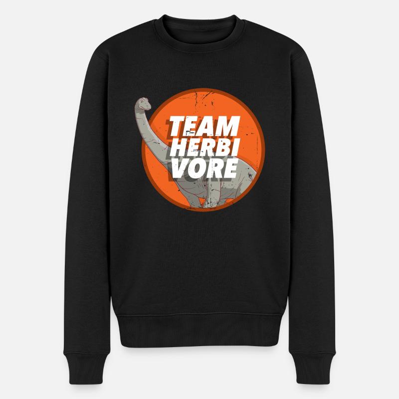 Vegan Veganer - Männer Premium Bio Pullover - Schwarz