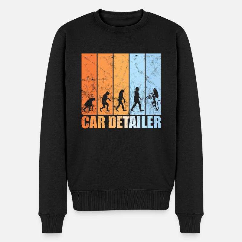Autoaufbereiter evolution auto säubern - Männer Premium Bio Pullover - Schwarz