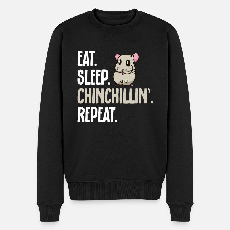 Chinchilla - Pull Premium bio Homme - noir