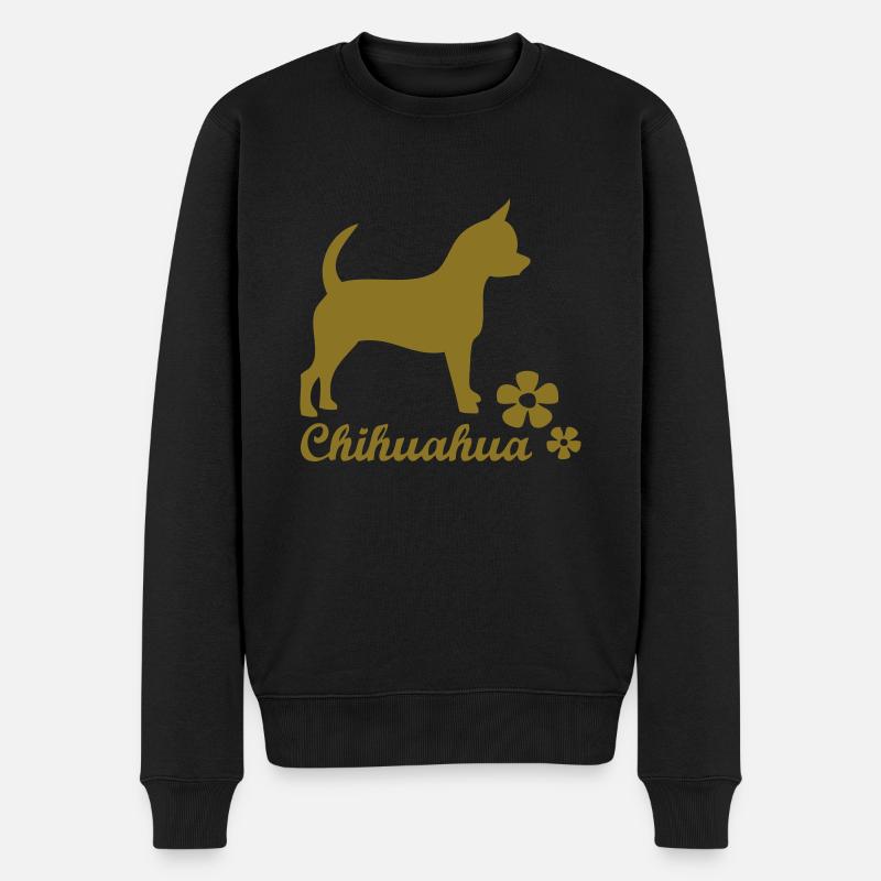 chihuahua - www.dog-power.nl - Männer Premium Bio Pullover - Schwarz