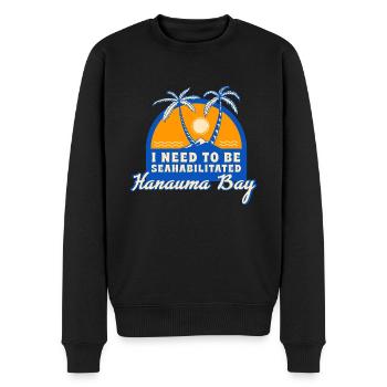 I Need To Be Seahabilitated Hanauma Bay Summer - Männer Premium Bio Pullover - Schwarz - Vorne - Nico (187cm)