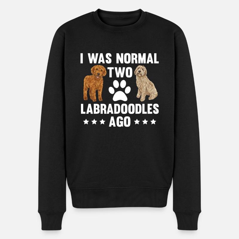 Labradoodle Hund - Männer Premium Bio Pullover - Schwarz