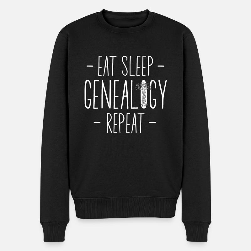 Généalogie Généalogie Généalogiste - Pull Premium bio Homme - noir