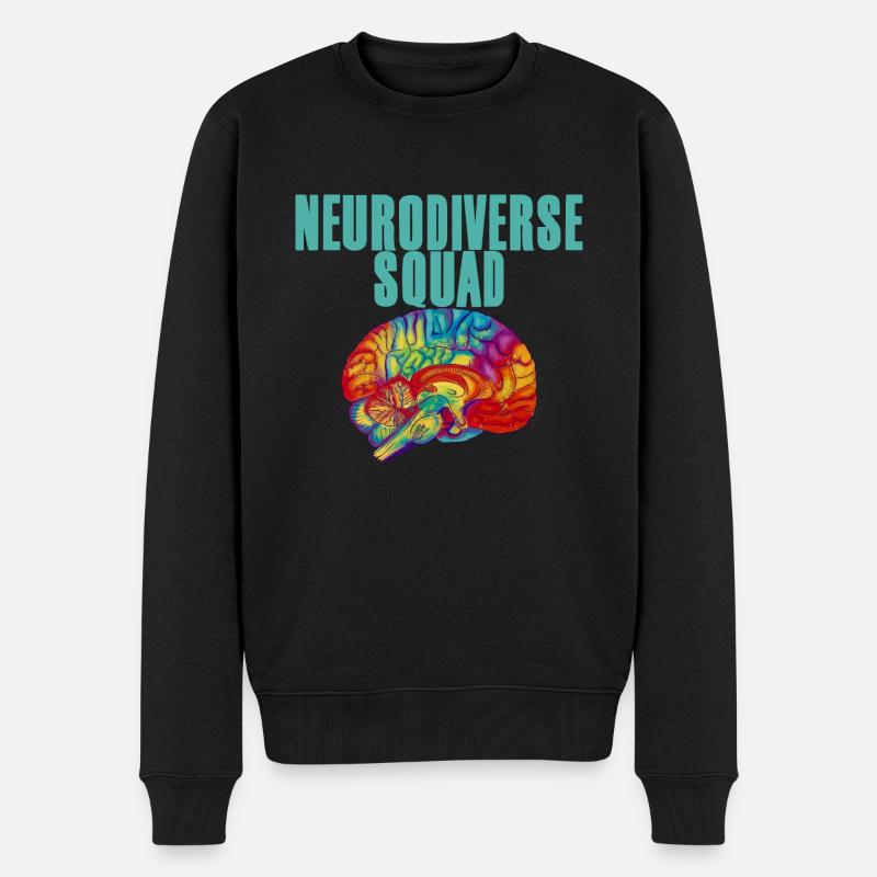 Escouade Neurodiverse 4 - Pull Premium bio Homme - noir