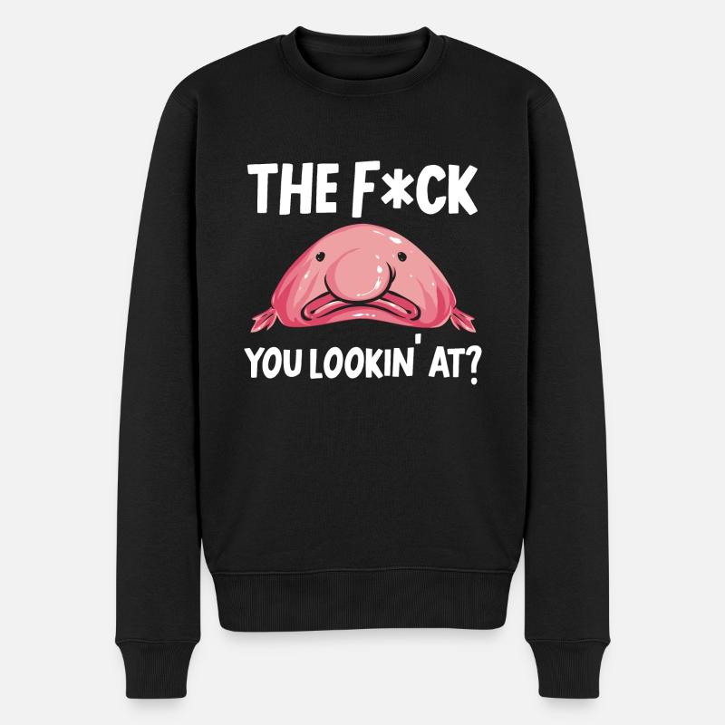 Poisson blob - Pull Premium bio Homme - noir