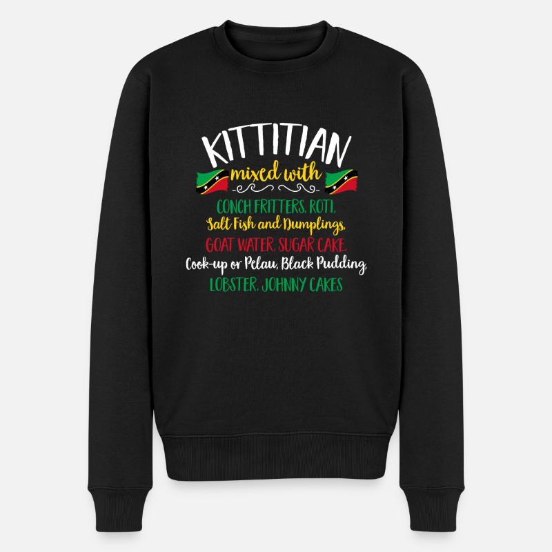 Drapeau de Saint-Kitts-et-Nevis - Pull Premium bio Homme - noir