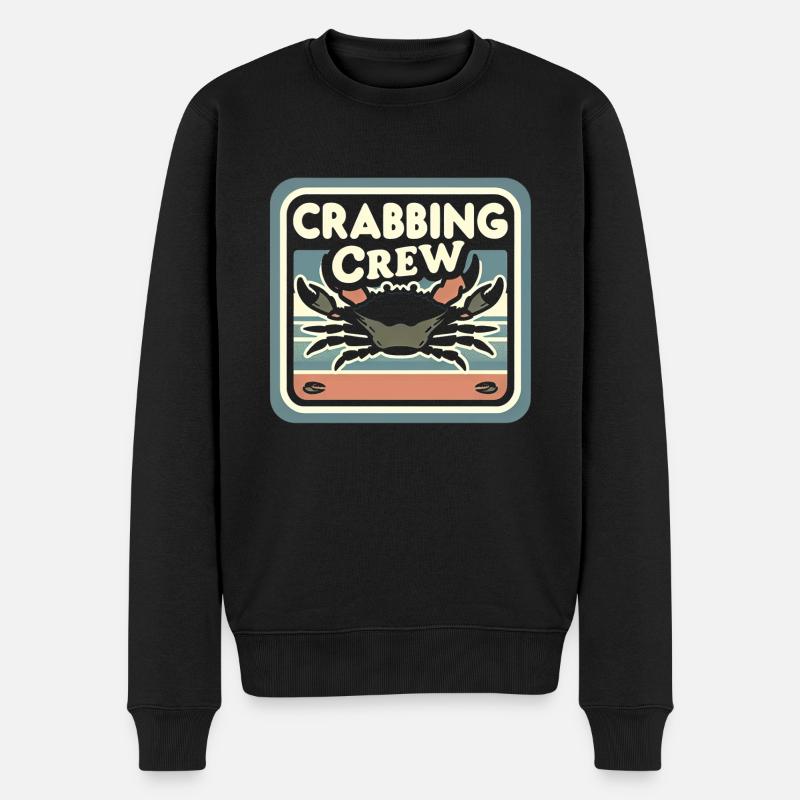 Crabbing Crew 15 - Männer Premium Bio Pullover - Schwarz