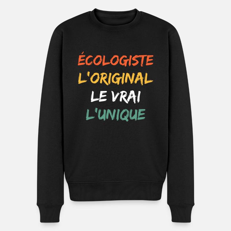 Humour écologiste - Pull Premium bio Homme - noir