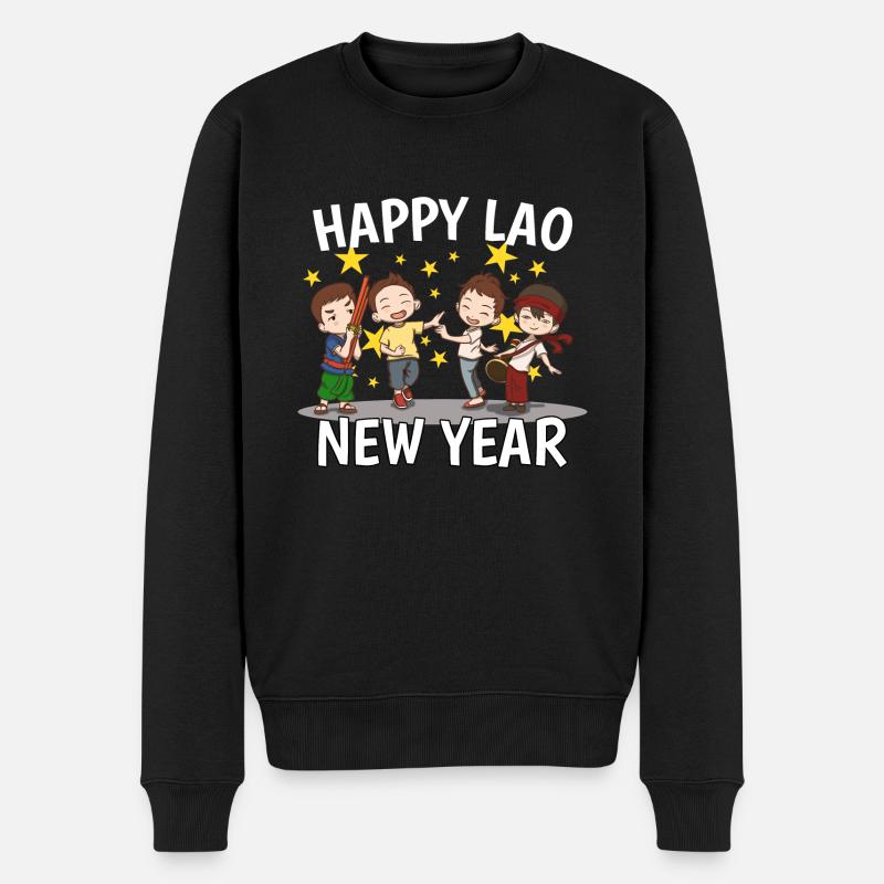 Laos Laote Laoten Lao Neujahr I Geschenk - Männer Premium Bio Pullover - Schwarz