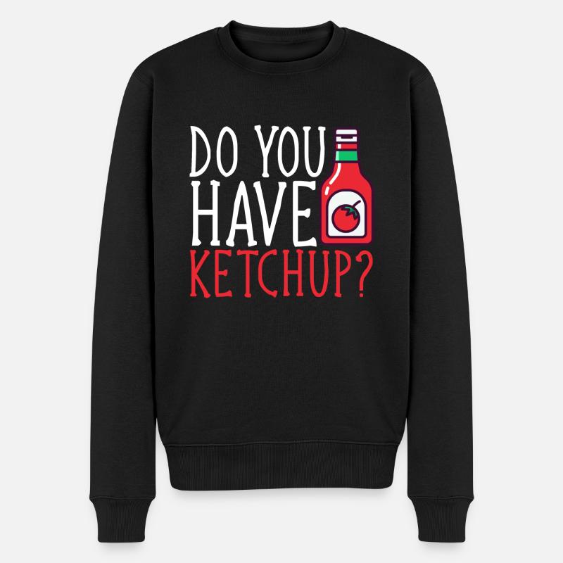 Ketchup Ketchup à la tomate - Pull Premium bio Homme - noir