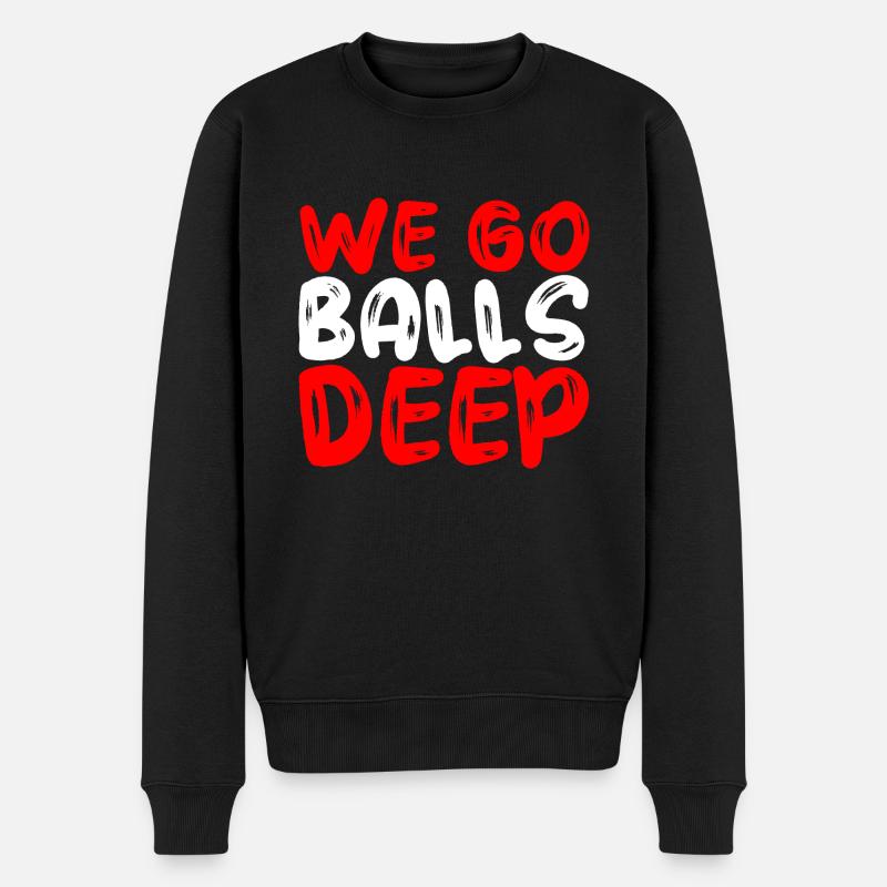 Nous allons les balles profondes - Pull Premium bio Homme - noir