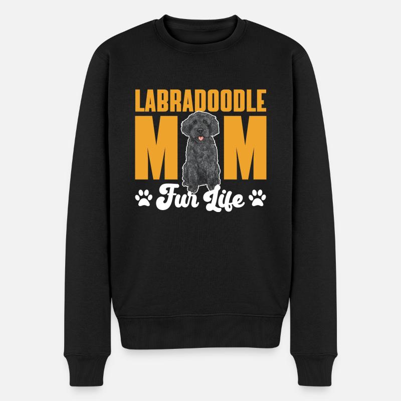 Labradoodle Hund - Männer Premium Bio Pullover - Schwarz