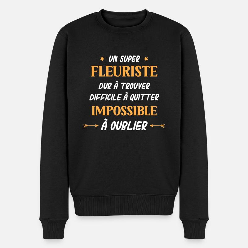 Super fleuriste - Pull Premium bio Homme - noir