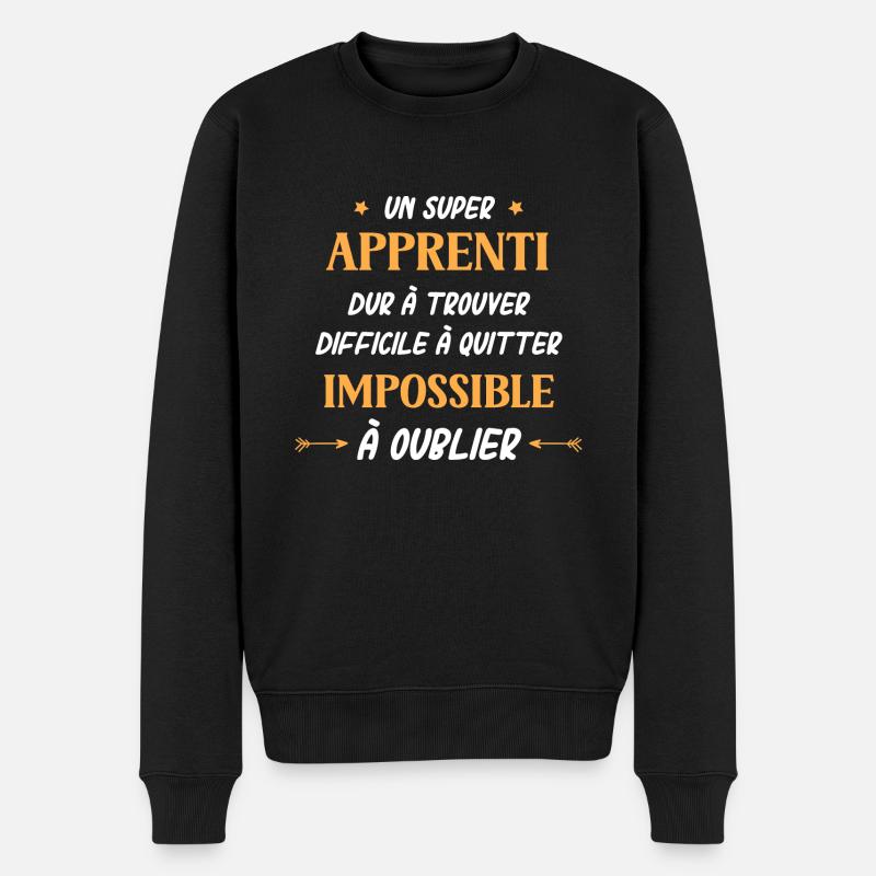 Super apprenti - Pull Premium bio Homme - noir