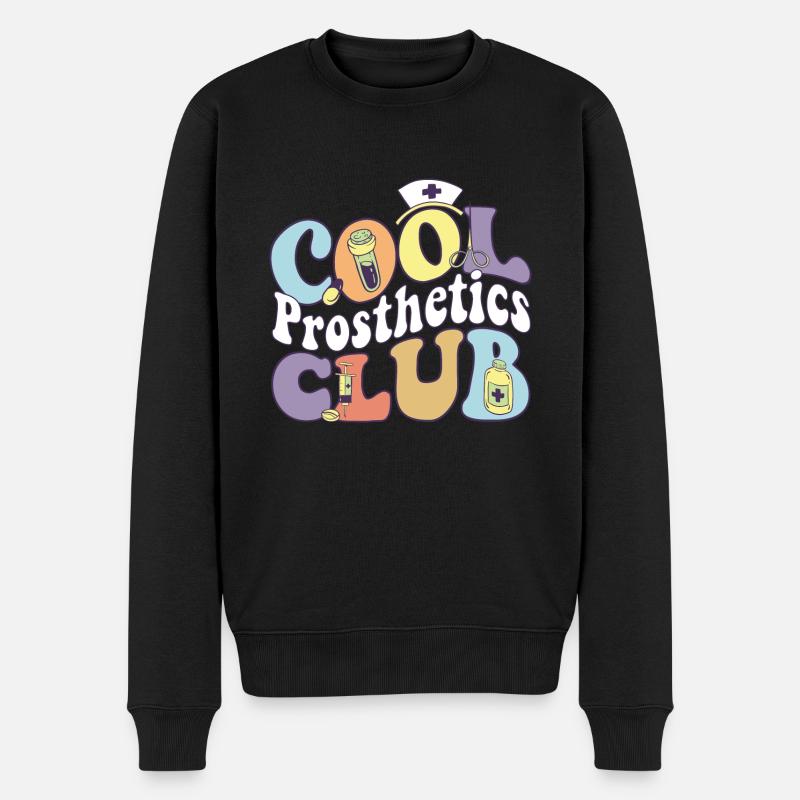 Cool Prosthetics Club Prosthetist Practitioner - Männer Premium Bio Pullover - Schwarz