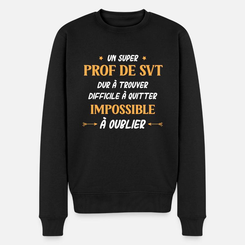 prof de svt - Pull Premium bio Homme - noir