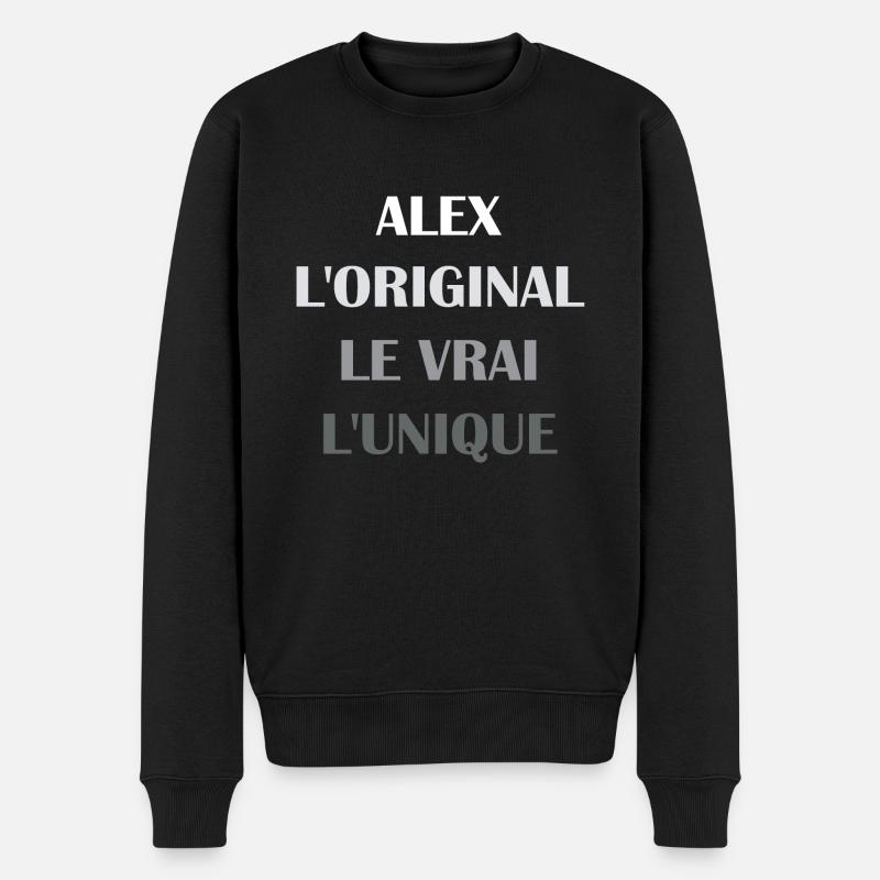 alex - Pull Premium bio Homme - noir