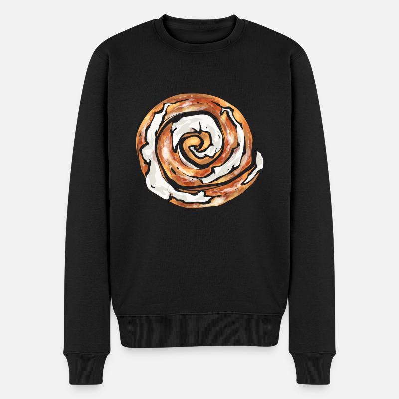 Rouleau à la cannelle - Pull Premium bio Homme - noir