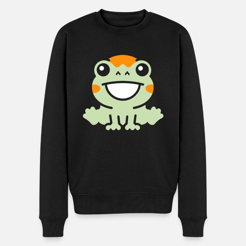 Chamäleon - Männer Premium Bio Pullover - Schwarz
