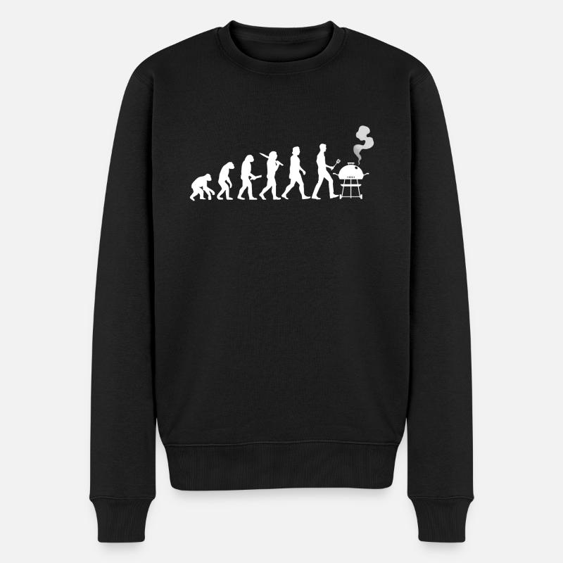 Evolution Barbecue Sphérique Cadeau - Pull Premium bio Homme - noir