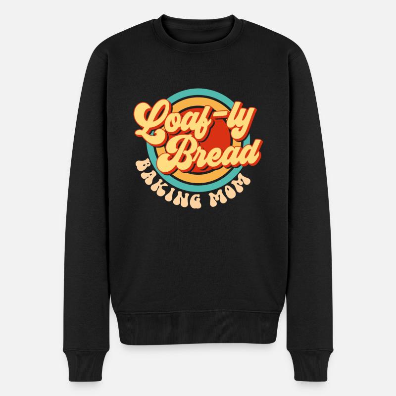 Brotbacken Bäcker Backerei Sauerteig - Männer Premium Bio Pullover - Schwarz