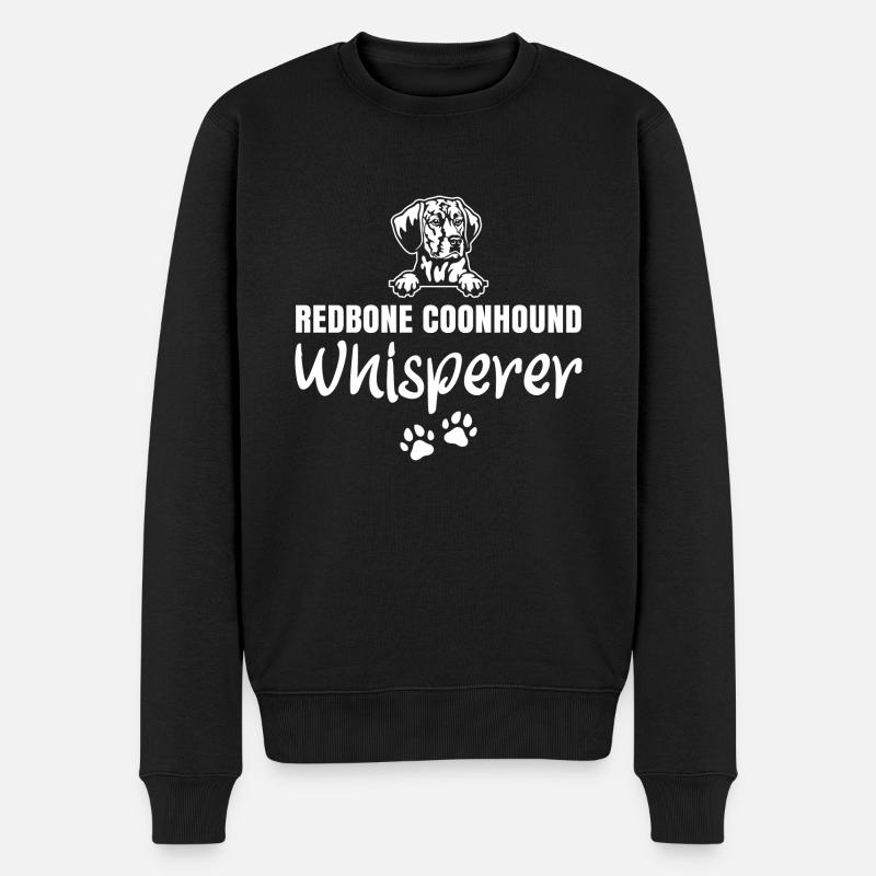 Redbone Coonhound Chien Cadeau - Pull Premium bio Homme - noir