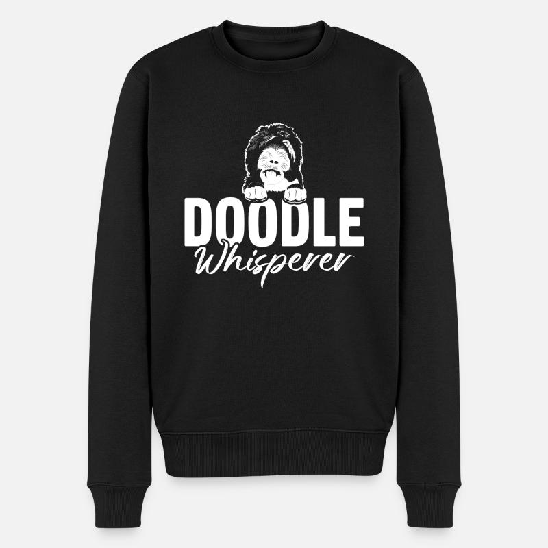 Sheepadoodle Doodle Hund - Männer Premium Bio Pullover - Schwarz