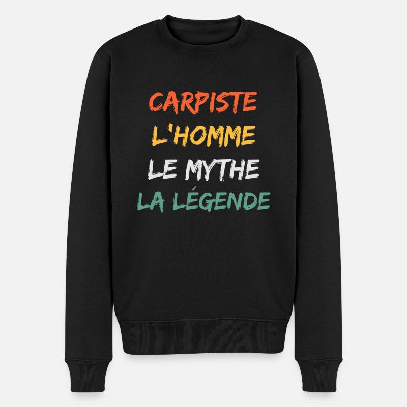 carpiste - Pull Premium bio Homme - noir